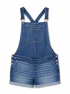 GAP Denim Maternity Shortalls XL / 16 NWT Medium Wash Overalls